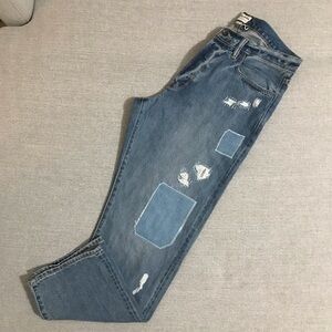 Todd Snyder medium wash “relaxed fit” jeans